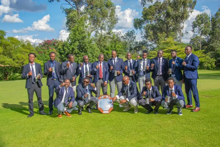 Royal Nairobi pose with the shield